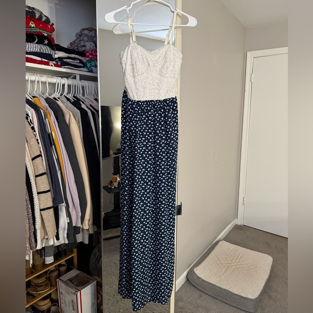 Candies Floral Lace Maxi Dress